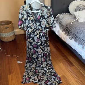 rag & bone Black Floral Maxi Dress